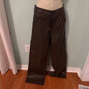 Kut from the Kloth High Rise Wide Leg Brown Cargo Pants